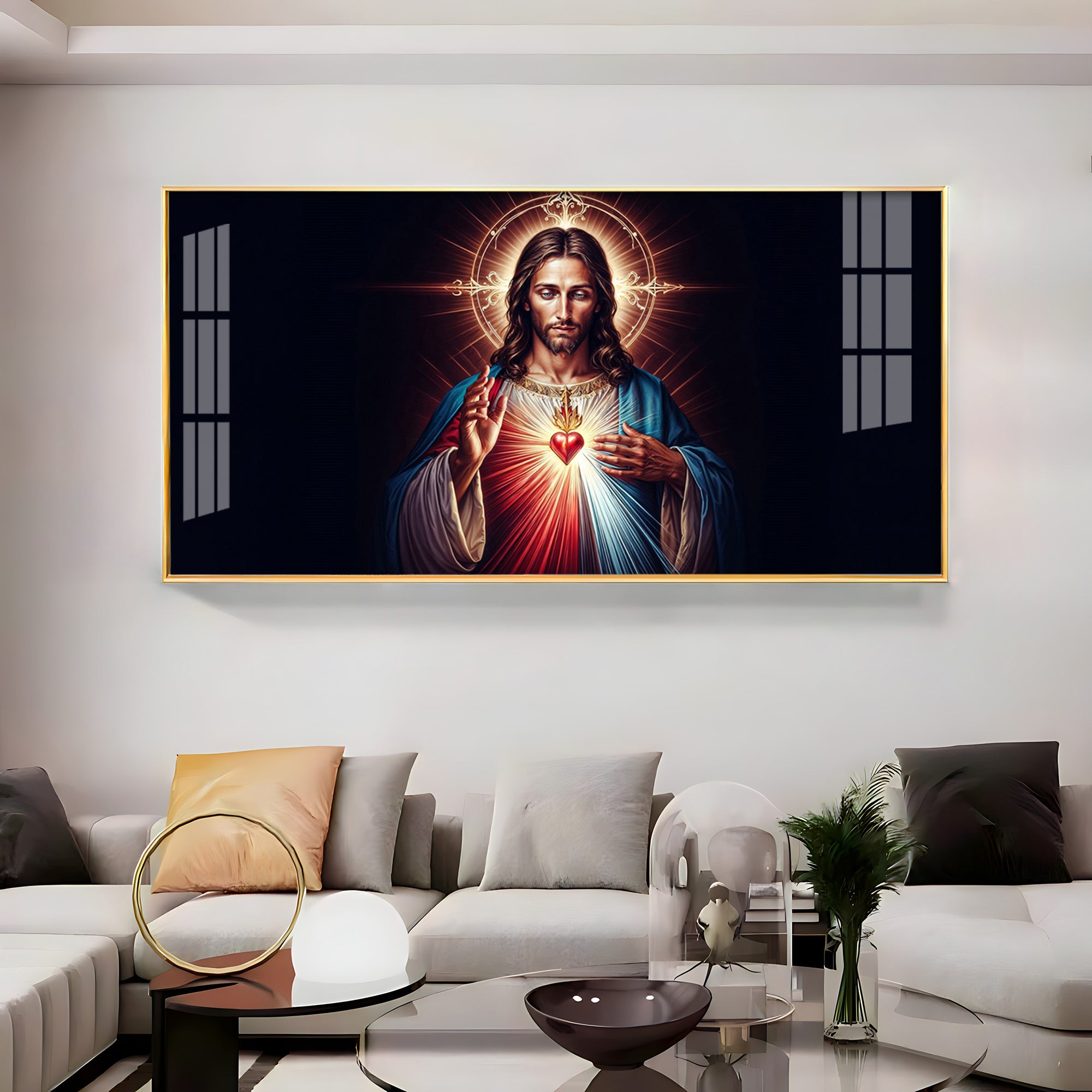 Sacred Presence Of Jesus Premium Acrylic Horizontal Wall Art