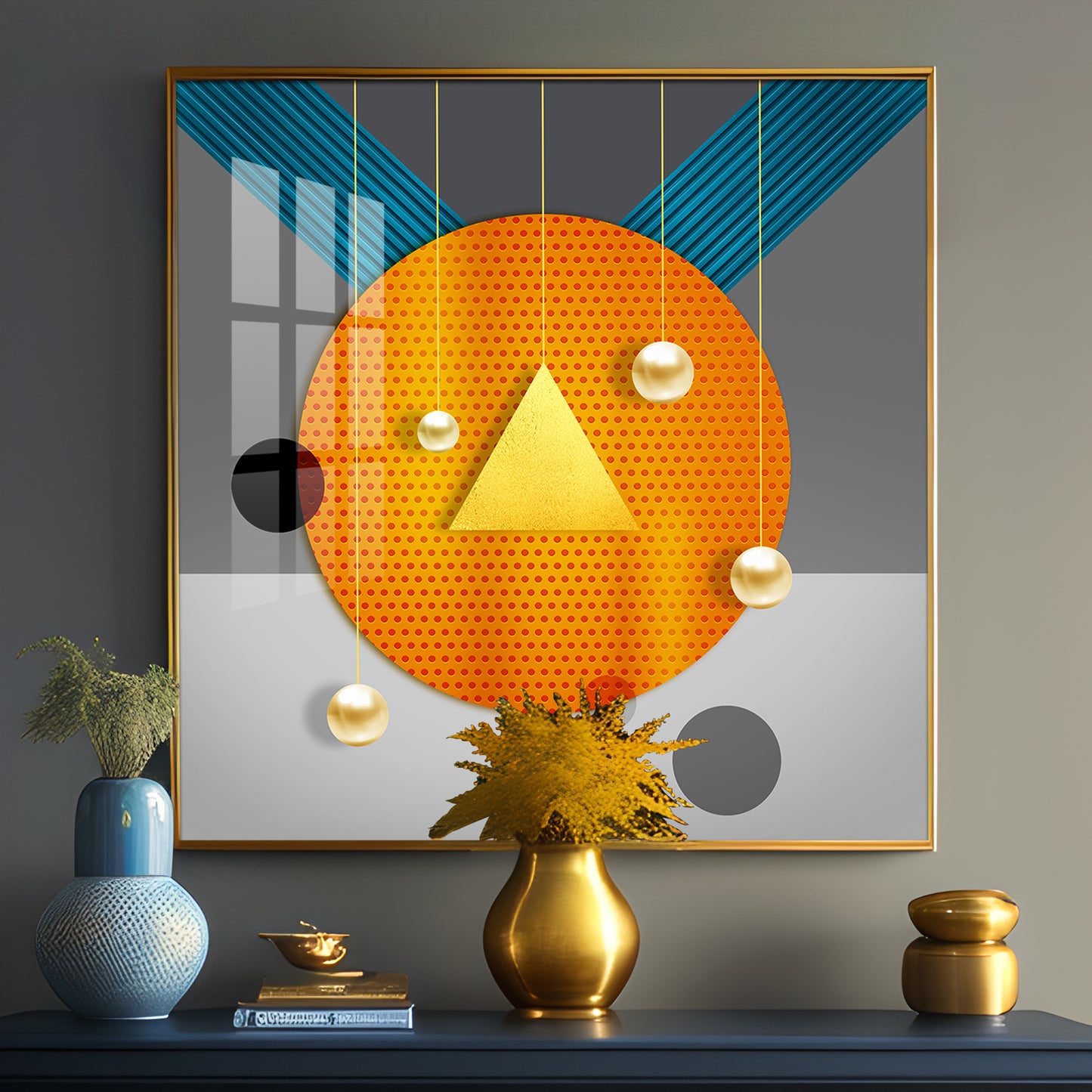 Geometric Light Luxury Premium Acrylic Square Wall Art