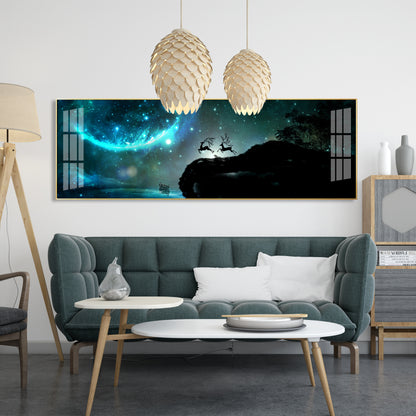 Blue Fantasy Premium Acrylic Horizontal Wall Art