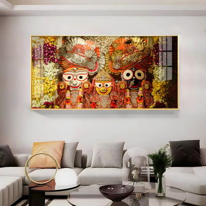 Shree Jagannatha Premium Acrylic Horizontal Wall Art