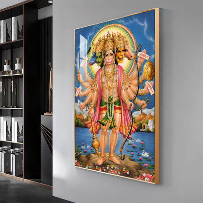 The Mighty Hanuman Premium Vertical Acrylic Wall Art