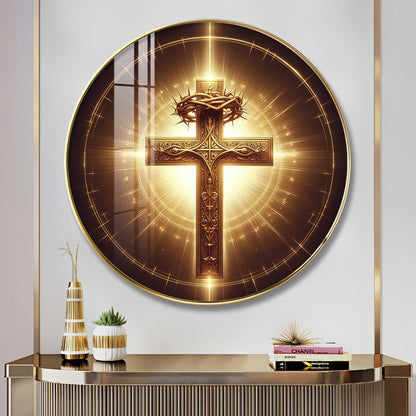 Sacred Symbol Sign Premium Acrylic Round Wall Art