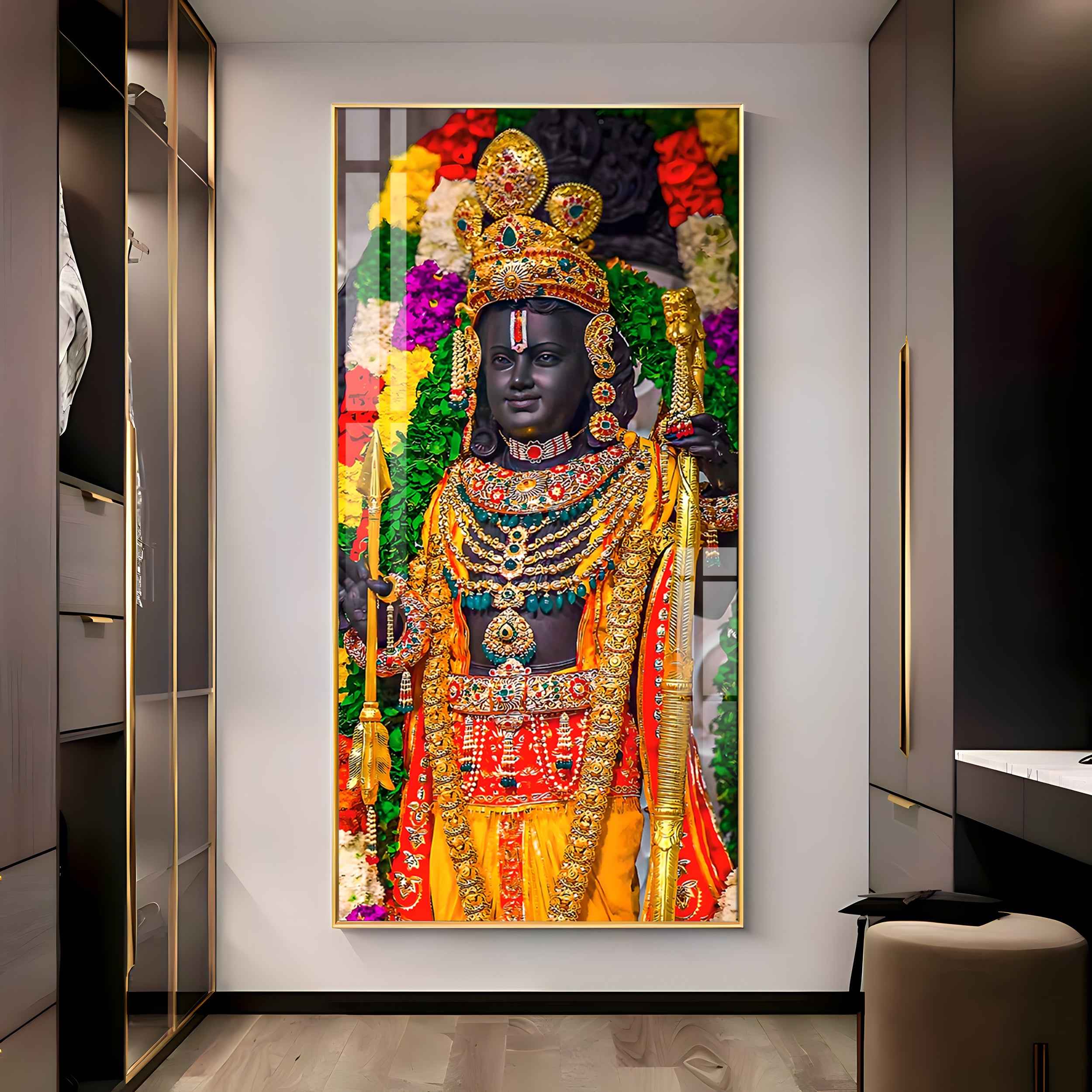 Divine Shree Ram Premium Acrylic Vertical Wall Art