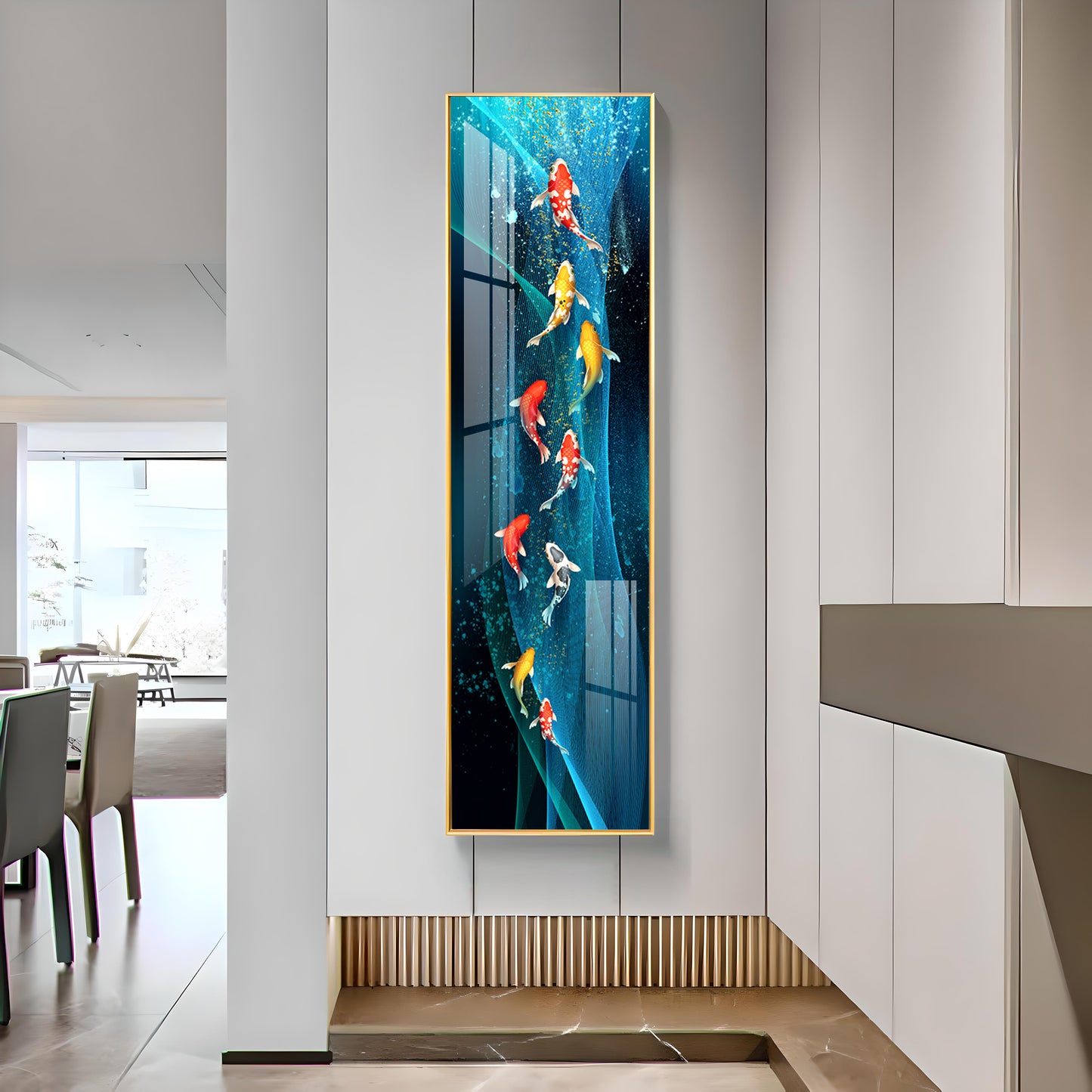 Fish Kaleidoscope Premium Acrylic Vertical Wall Art