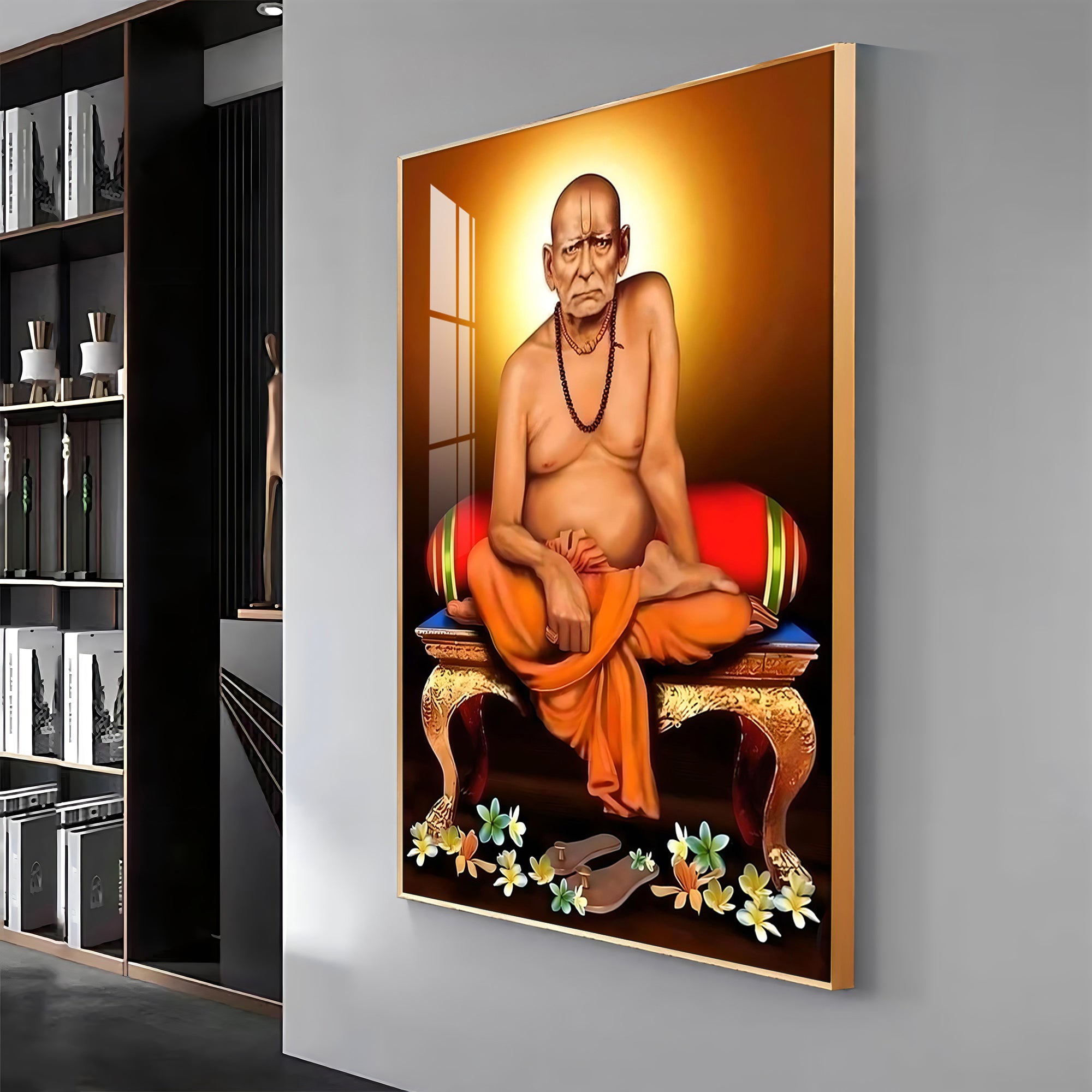 Portrait of Shri Swami Samartha Premium Vertical Acrylic Wall Art