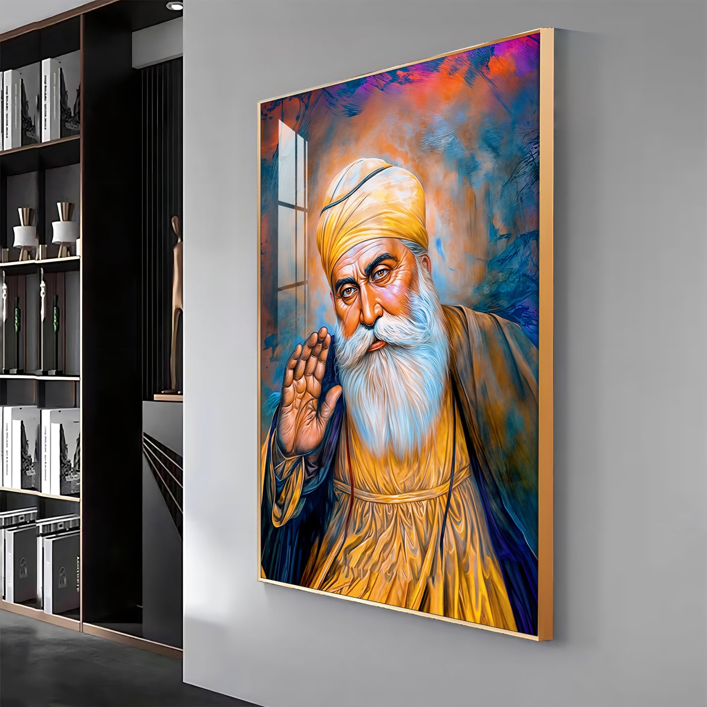 Divine Guru Ji Premium Vertical Acrylic Wall Art