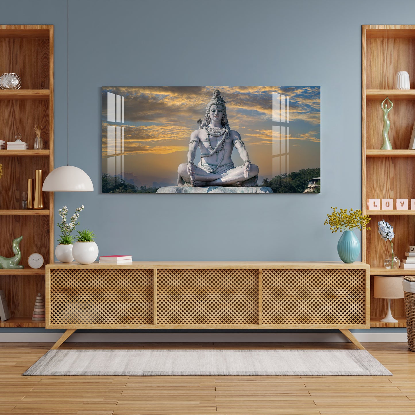 Meditating Shiva Acrylic Wall Art