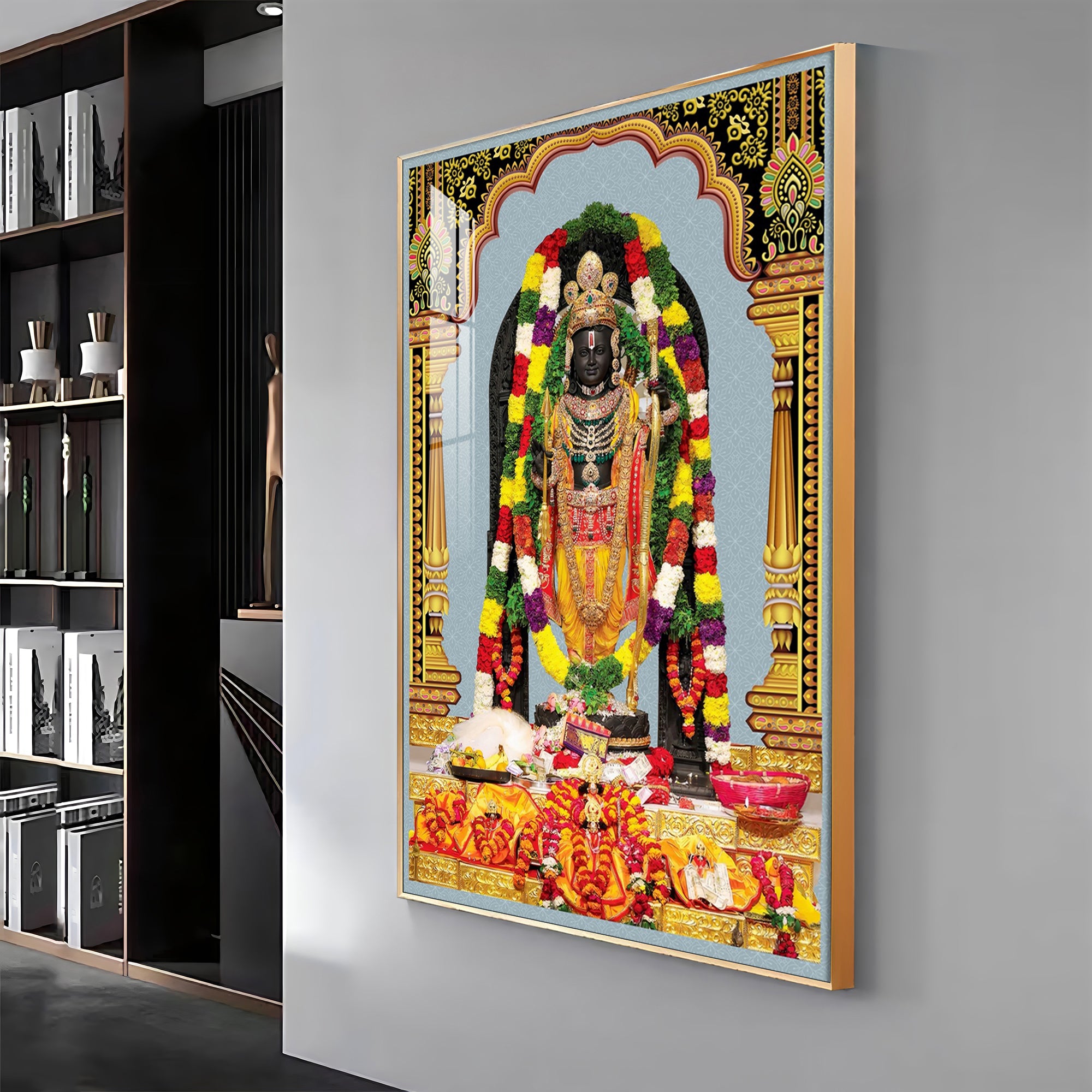 Divine Blossom Rama Premium Acrylic Vertical Wall Art