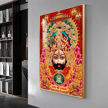 Shree Lakhdatar Premium Acrylic Vertical Wall Art