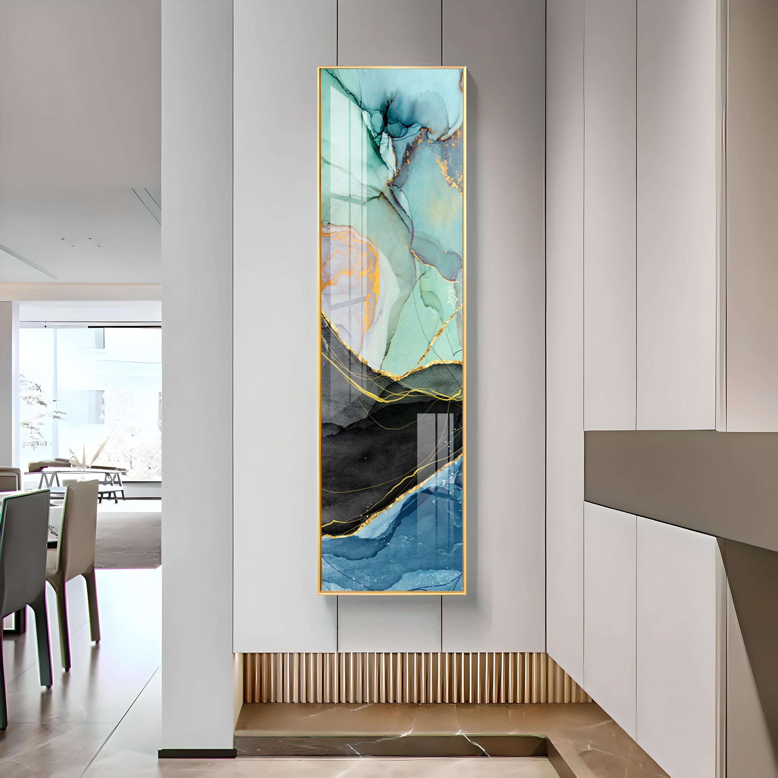 Abstract Multicolor Art Premium Acrylic Vertical Wall Art