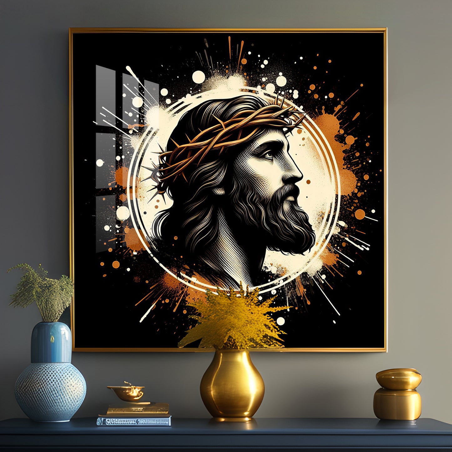 Jesus Premium Acrylic Square Wall Art