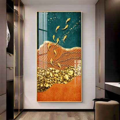 Chinese Landscape Premium Acrylic Vertical Wall Art