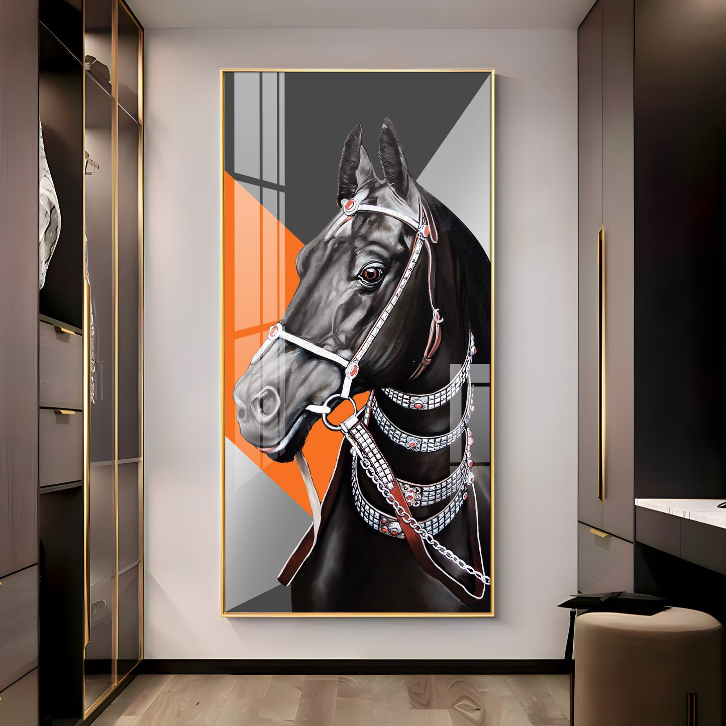 The Turkish Horse Premium Acrylic Vertical Wall Art