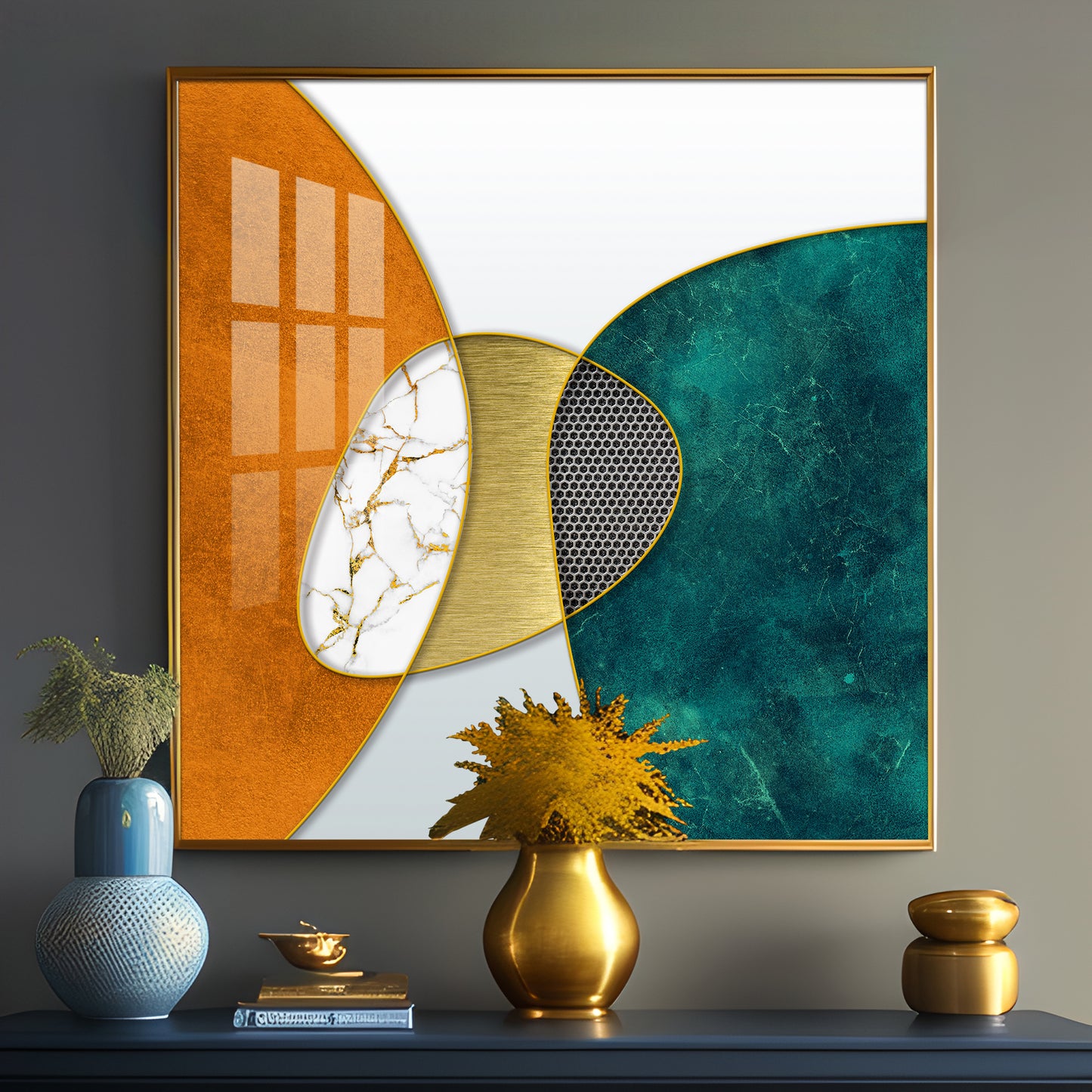 Abstract Three-Dimensional Premium Acrylic Square Wall Art