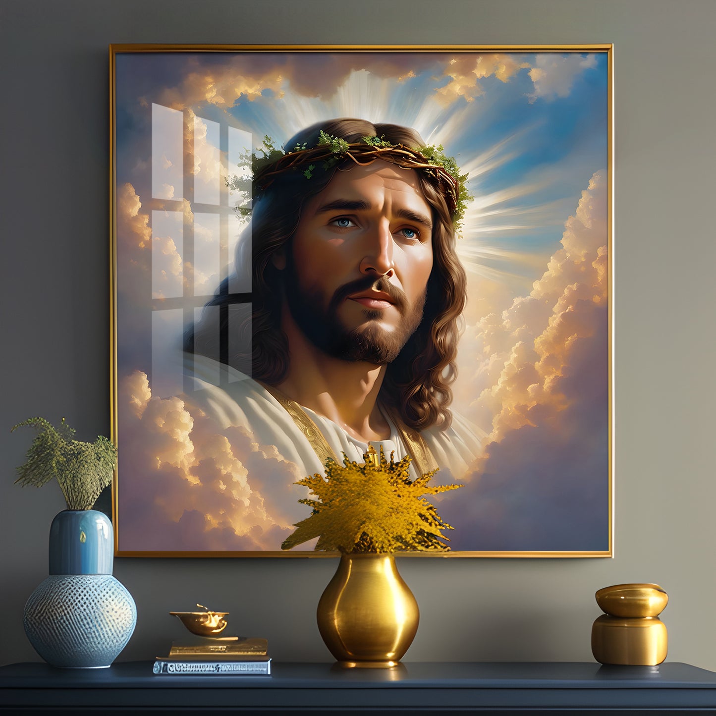 Jesus Christ Christian Premium Acrylic Square Wall Art