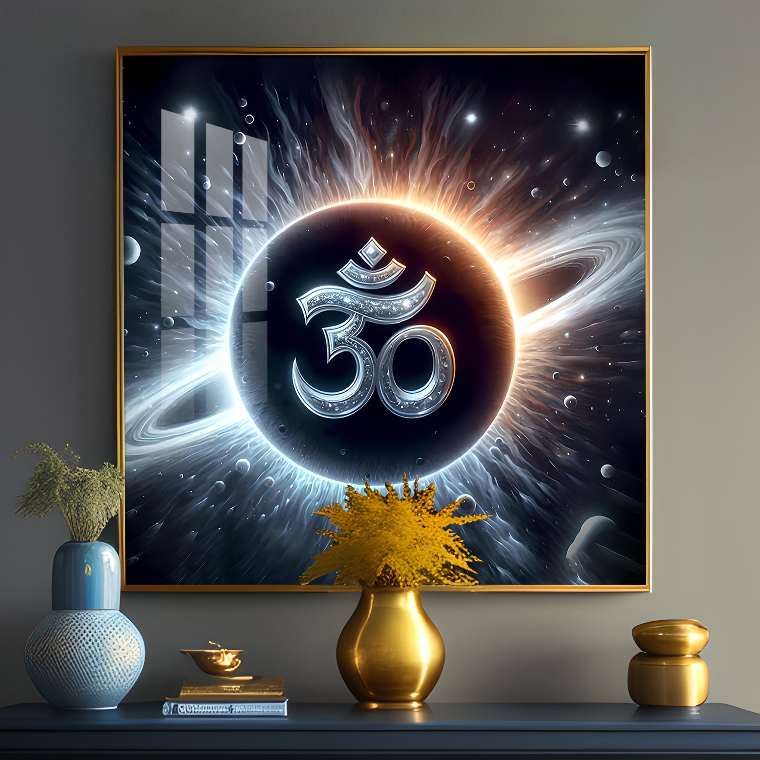 Om Premium Acrylic Square Wall Art