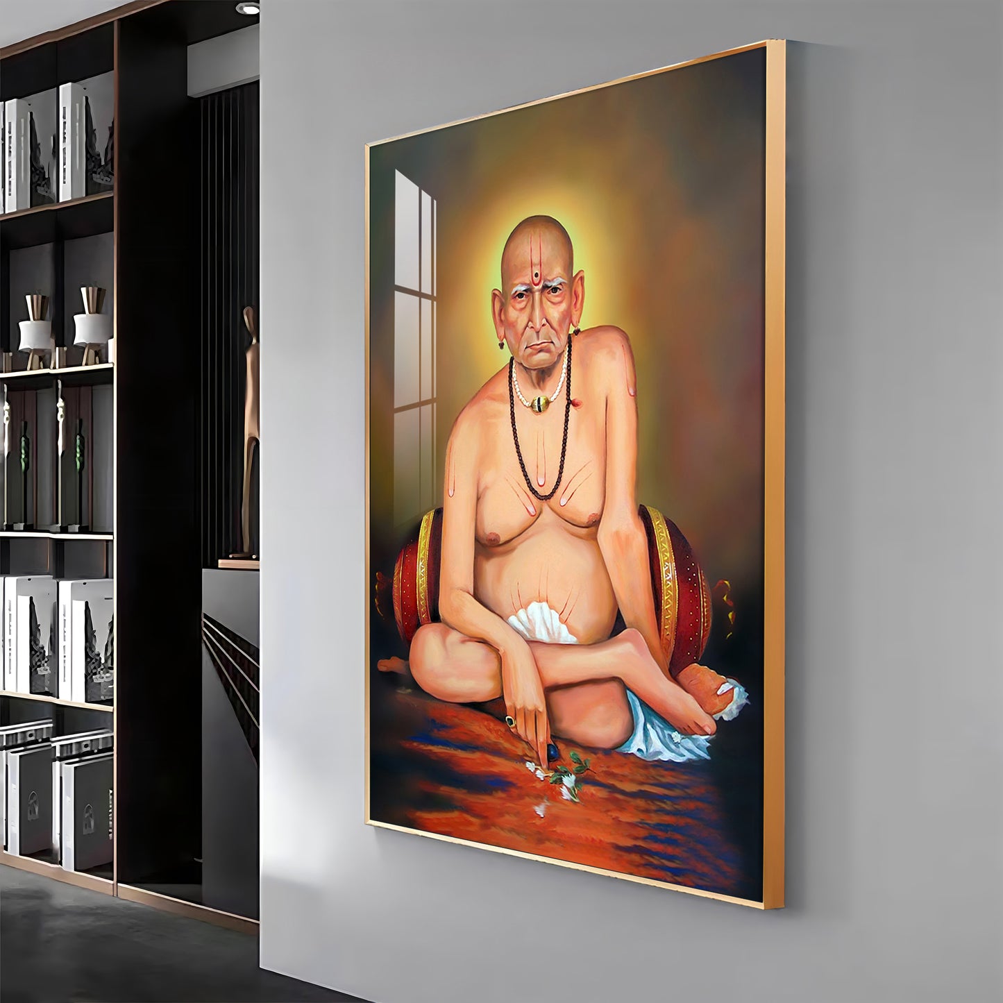 Shri Swami Samarth Baba Ji Premium Vertical Acrylic Wall Art