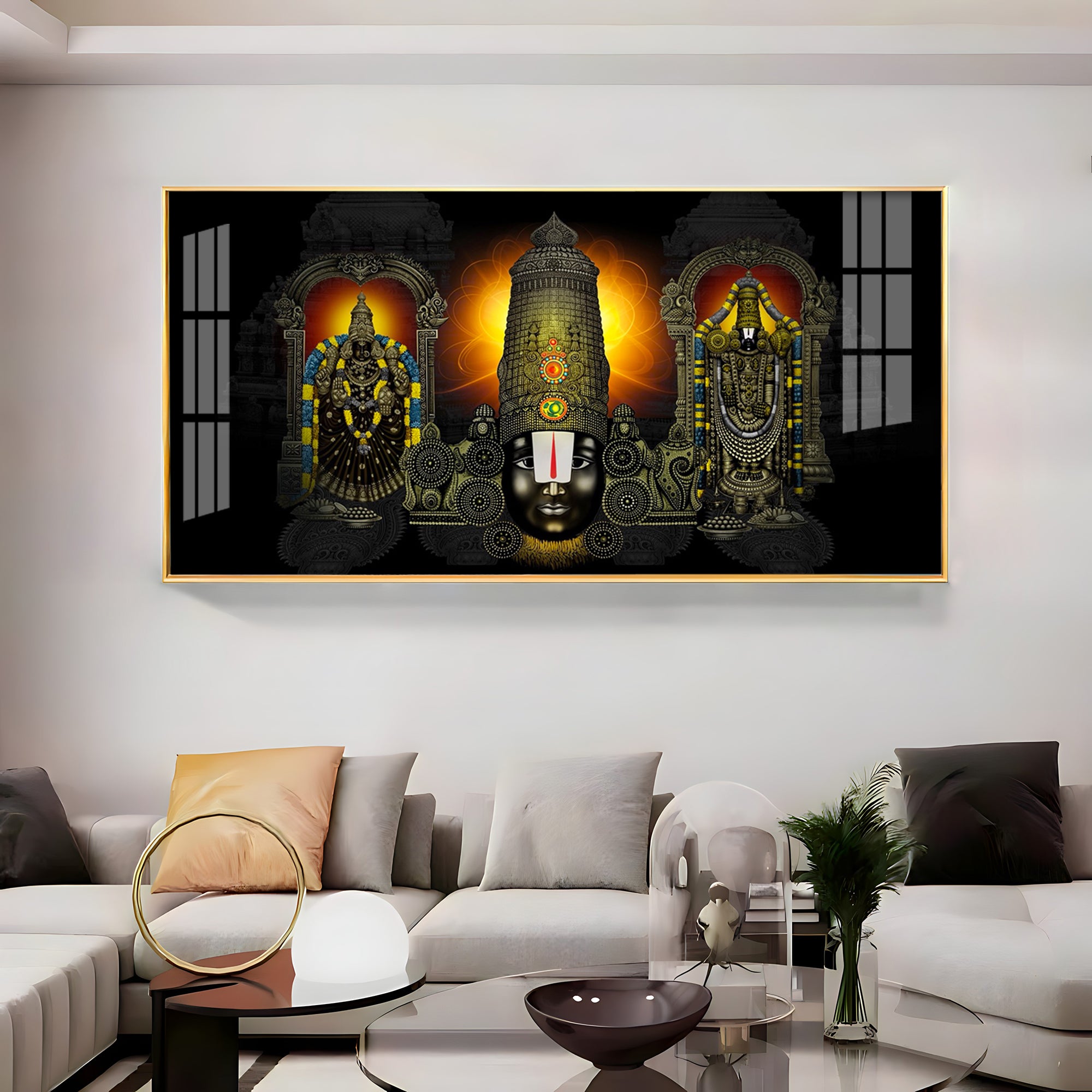 Sacred Sri Venkateswara Swamy Premium Acrylic Horizontal Wall Art