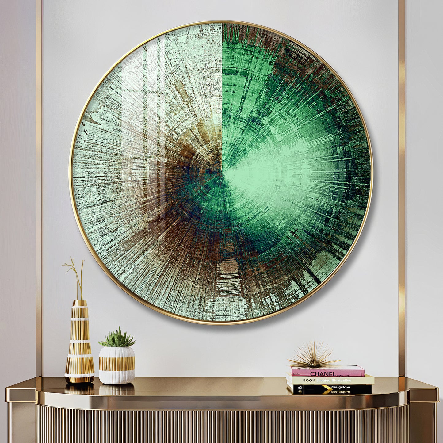 Sphere of Serenity Premium Acrylic Round Wall Art