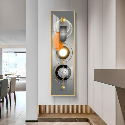 Abstract Geometric Circle Premium Acrylic Vertical Wall Art