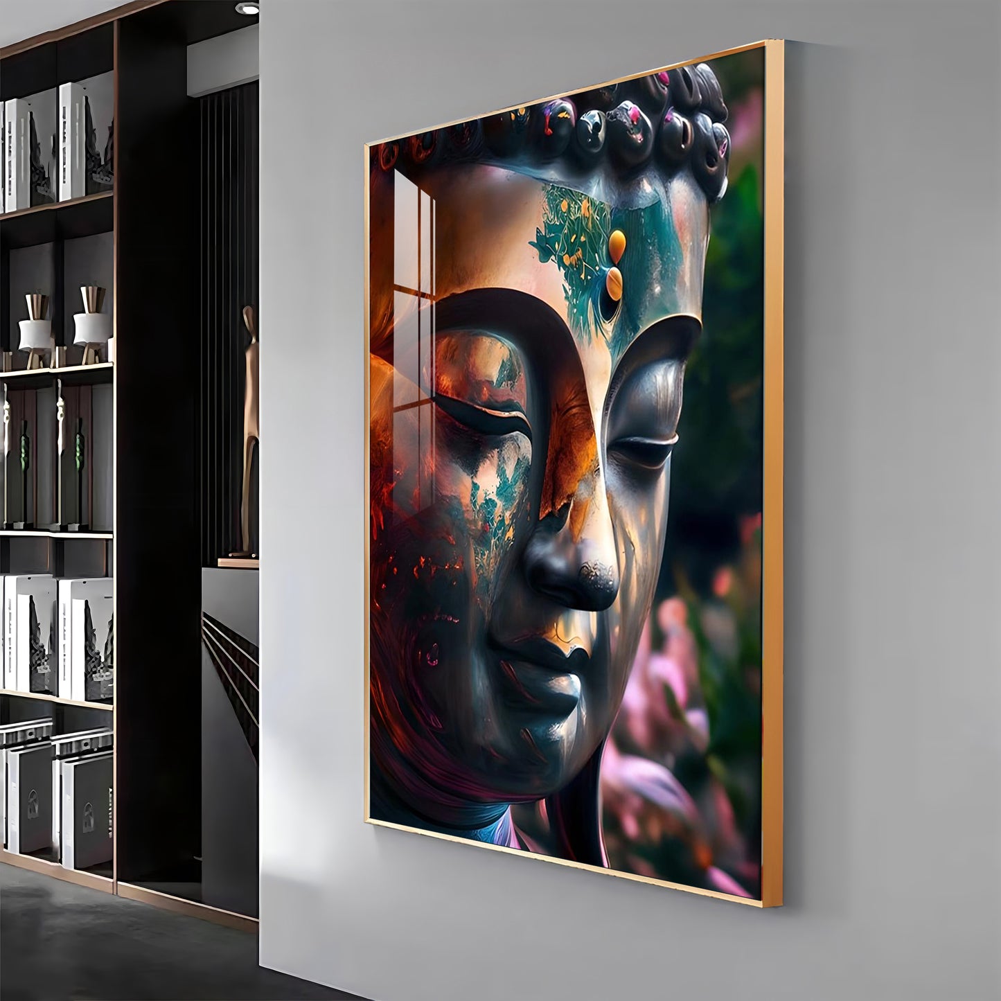 Buddha Premium Acrylic Vertical Wall Art