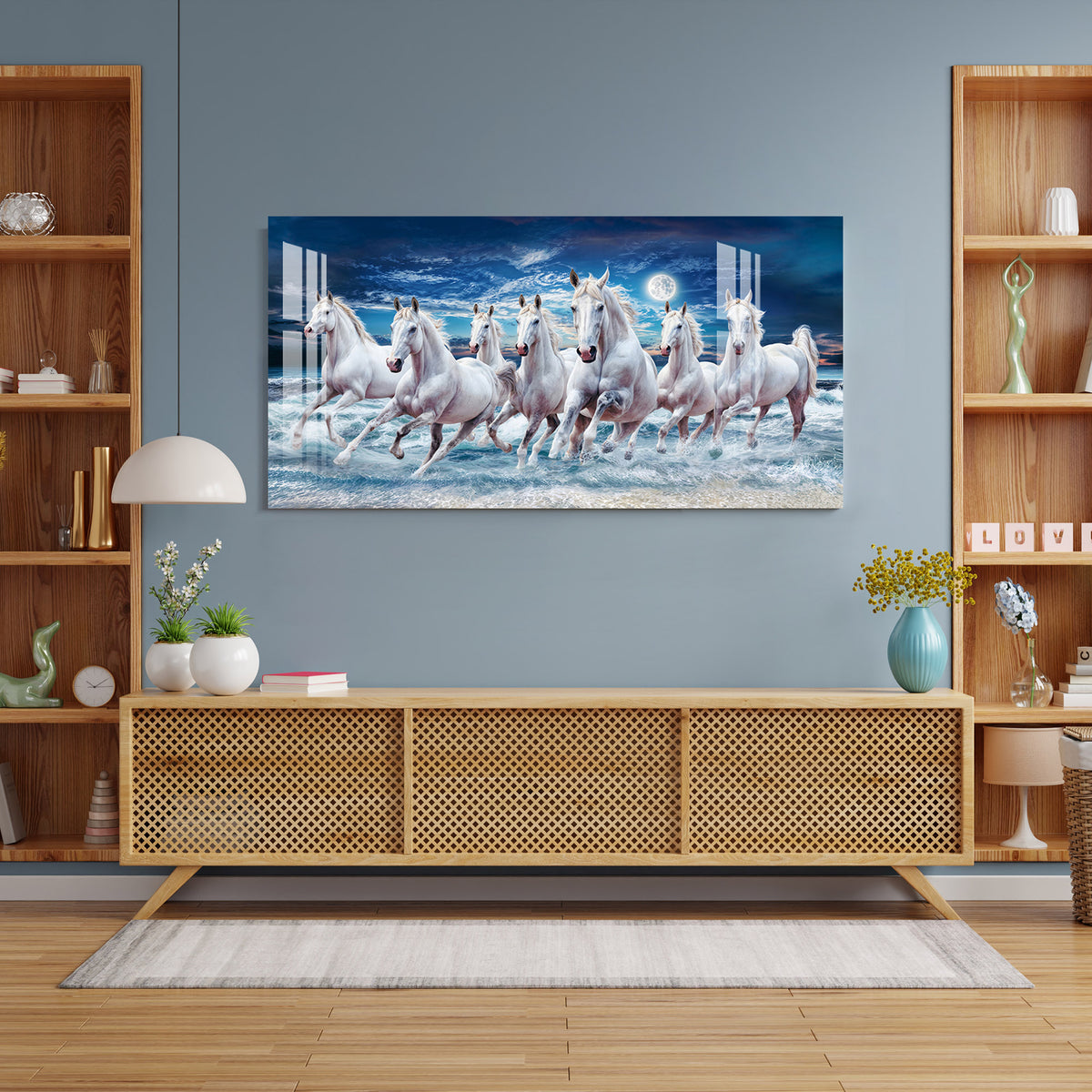 Horses to Milky Way Acrylic Wall Art
