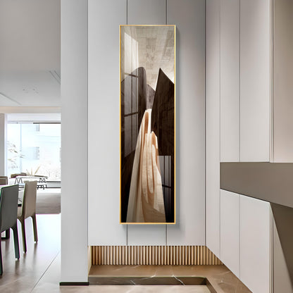 Serene Arc Premium Acrylic Vertical Wall Art