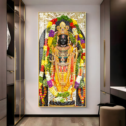 Lord Rama Portray Premium Vertical Wall Art