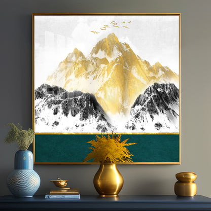 The Emerald Peak Acrylic Square Wall Art