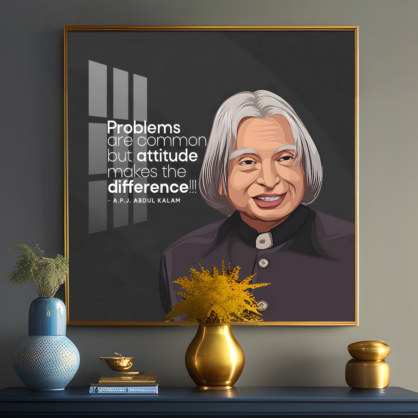 Dr. A.P.J  Abdul Kalam Premium Acrylic Square Wall Art