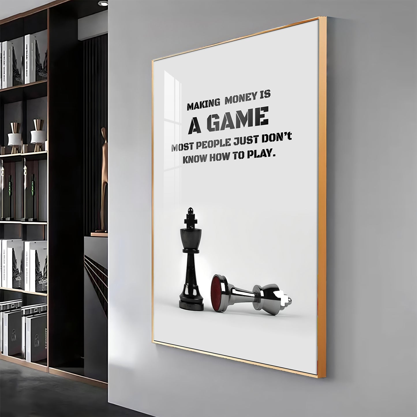 Making Money Is A Game Premium Acrylic Vertical Wall Art