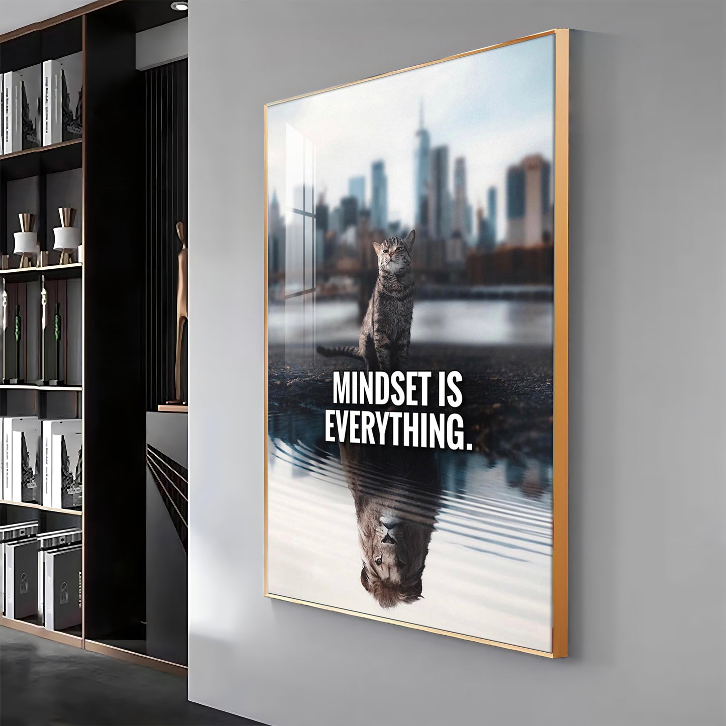 Mindset Is Everything Premium Acrylic Vertical Wall Art