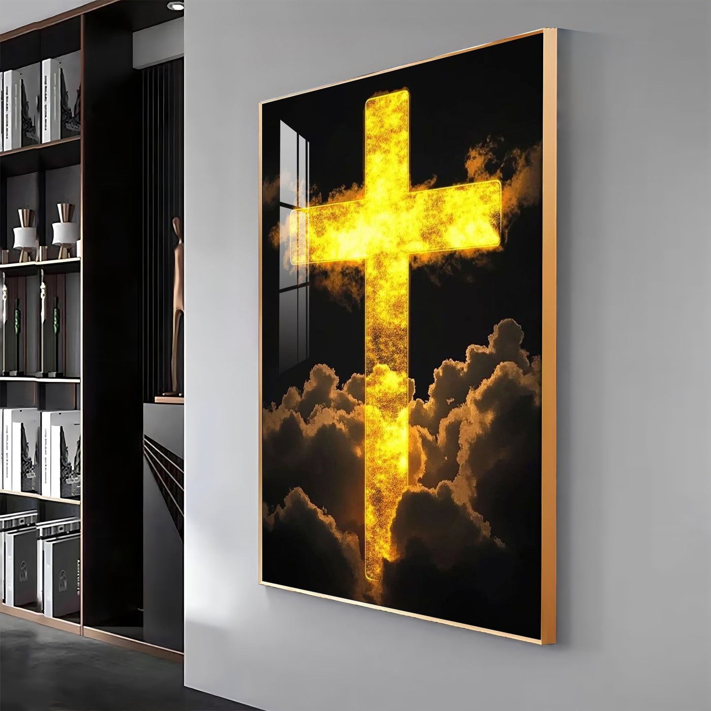 Heavenly Cross Vision Premium Acrylic Wall Art