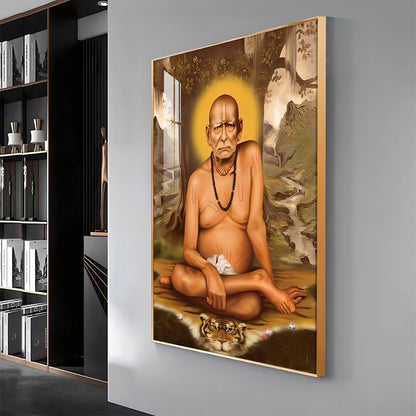 Elderly Shri Swami Samartha Premium Vertical Acrylic Wall Art