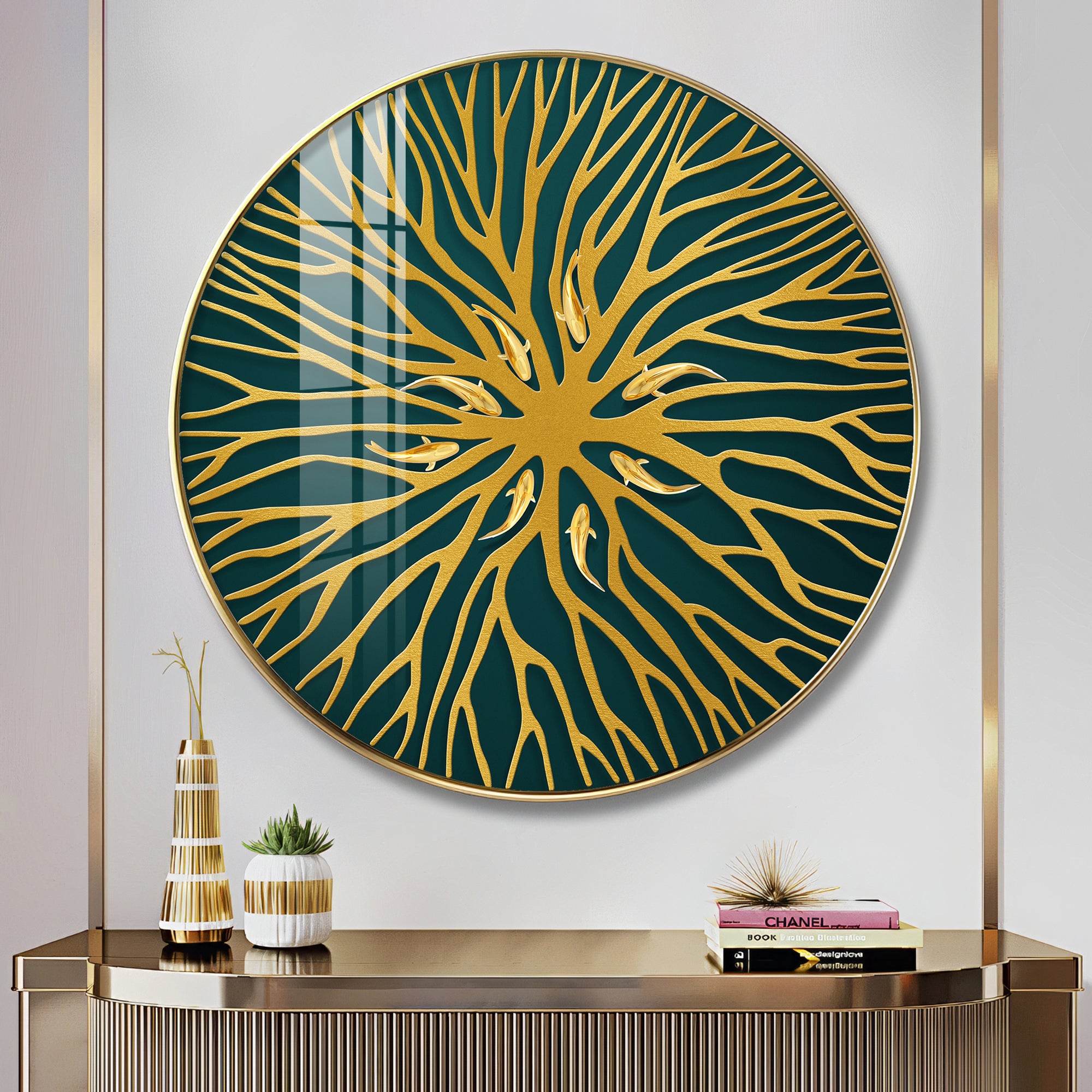 Horizon Sphere Art Premium Acrylic Round Wall Art
