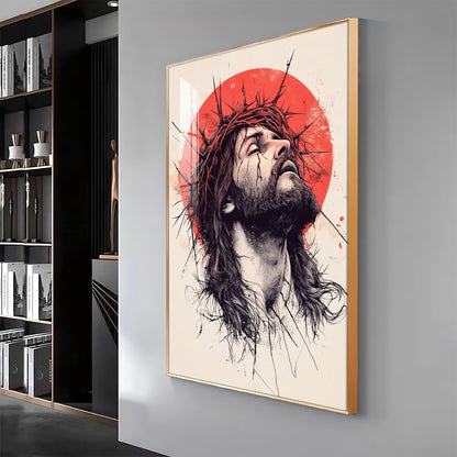 Jesus Christ Spiritual Reflection Premium Acrylic Wall Art