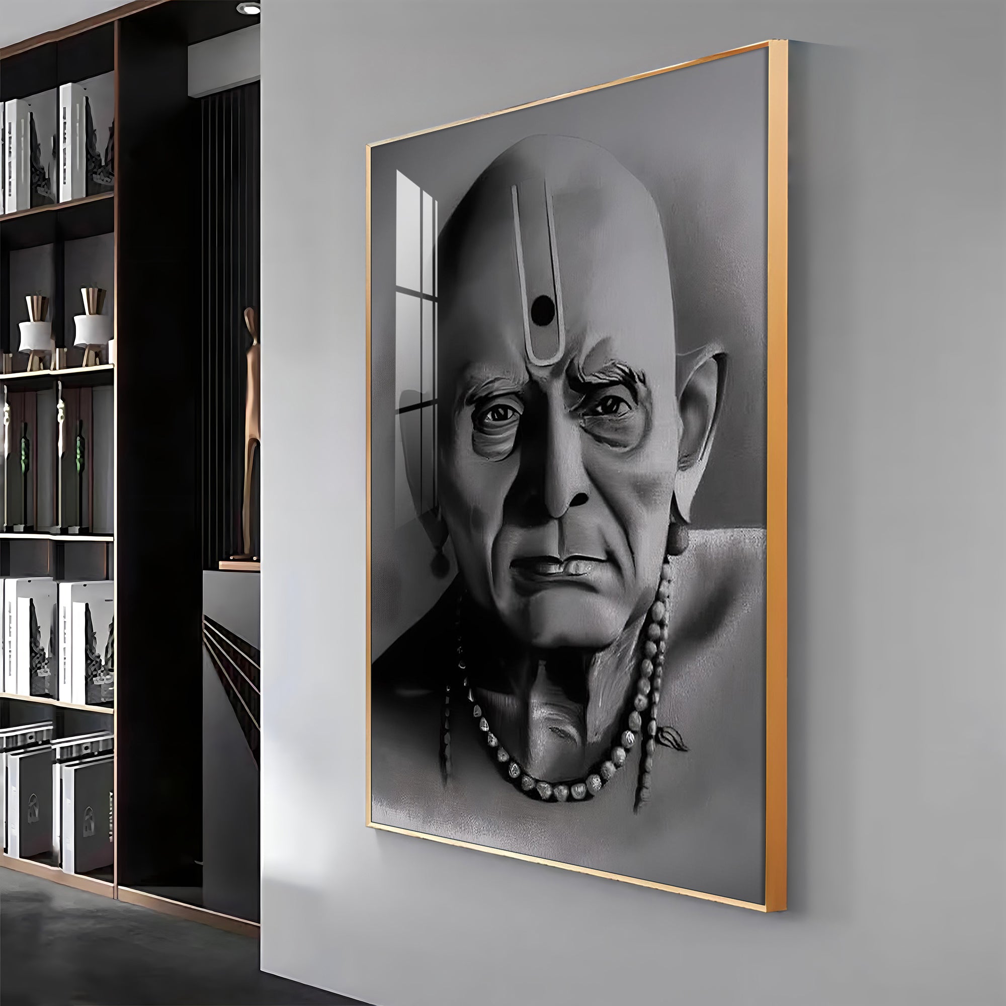 Majesty Shree Swami Samarth Premium Vertical Acrylic Wall Art