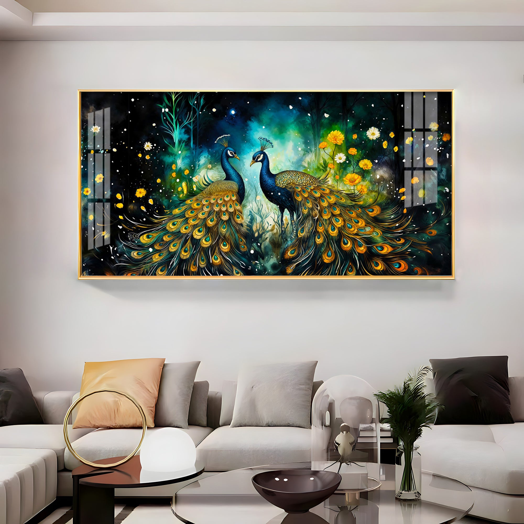 Majestic Vibrant Duo Premium Acrylic Horizontal Wall Art