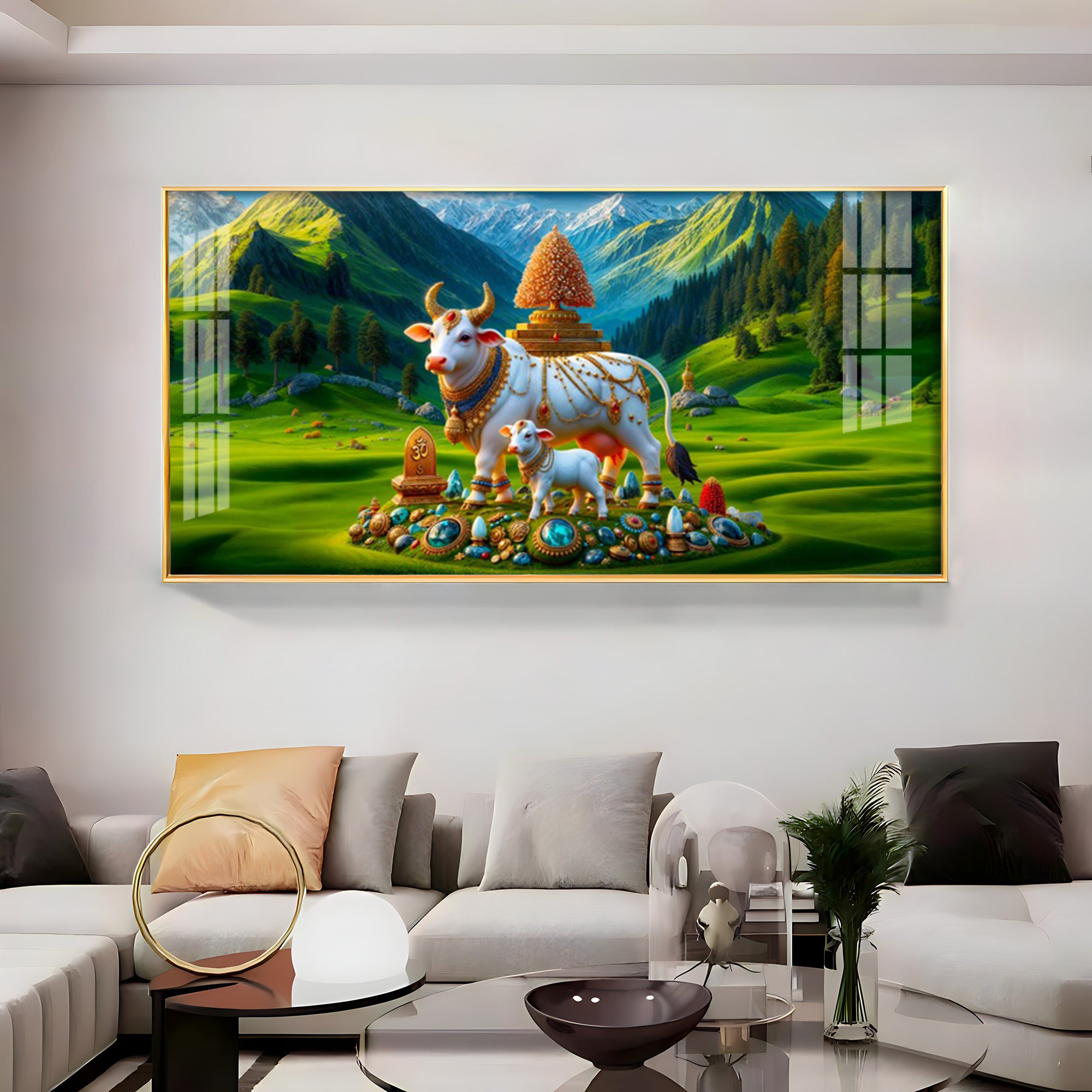 Nandi Shakti Premium Acrylic Horizontal Wall Art