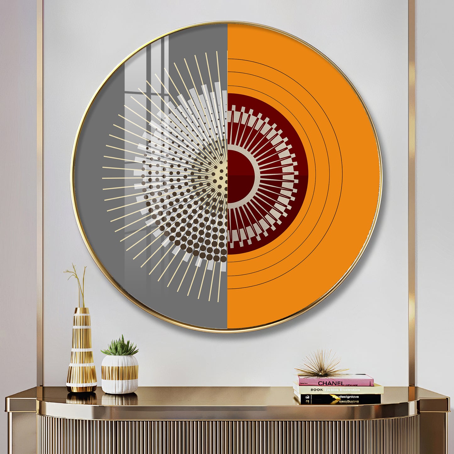 Artful Aura Premium Acrylic Round Wall Art