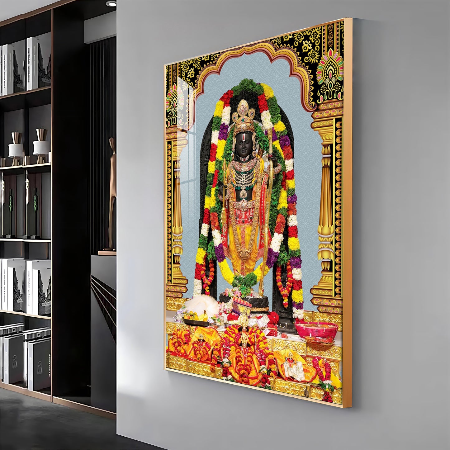 Divine Blossom Rama Premium Acrylic Vertical Wall Art