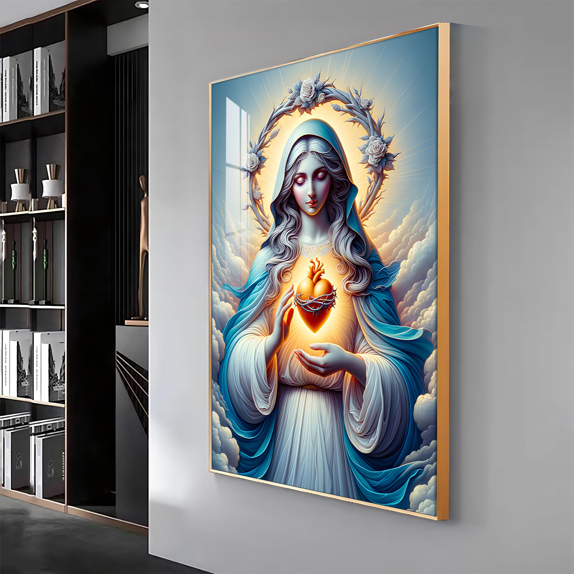 Divine Maternal Love Premium Acrylic Vertical Wall Art