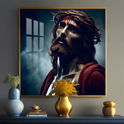 Jesus Premium Acrylic Square Wall Art