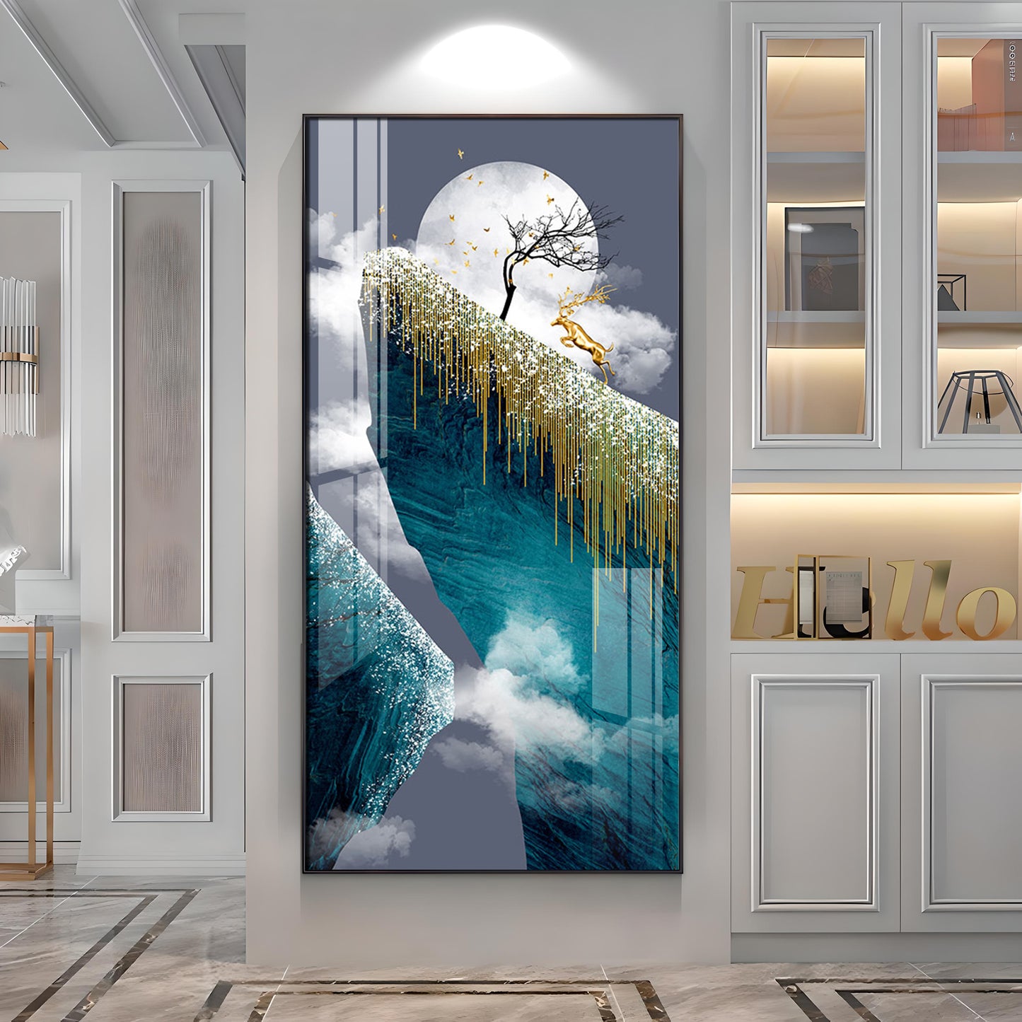 Run Harder Luxury Crystal Wall Art