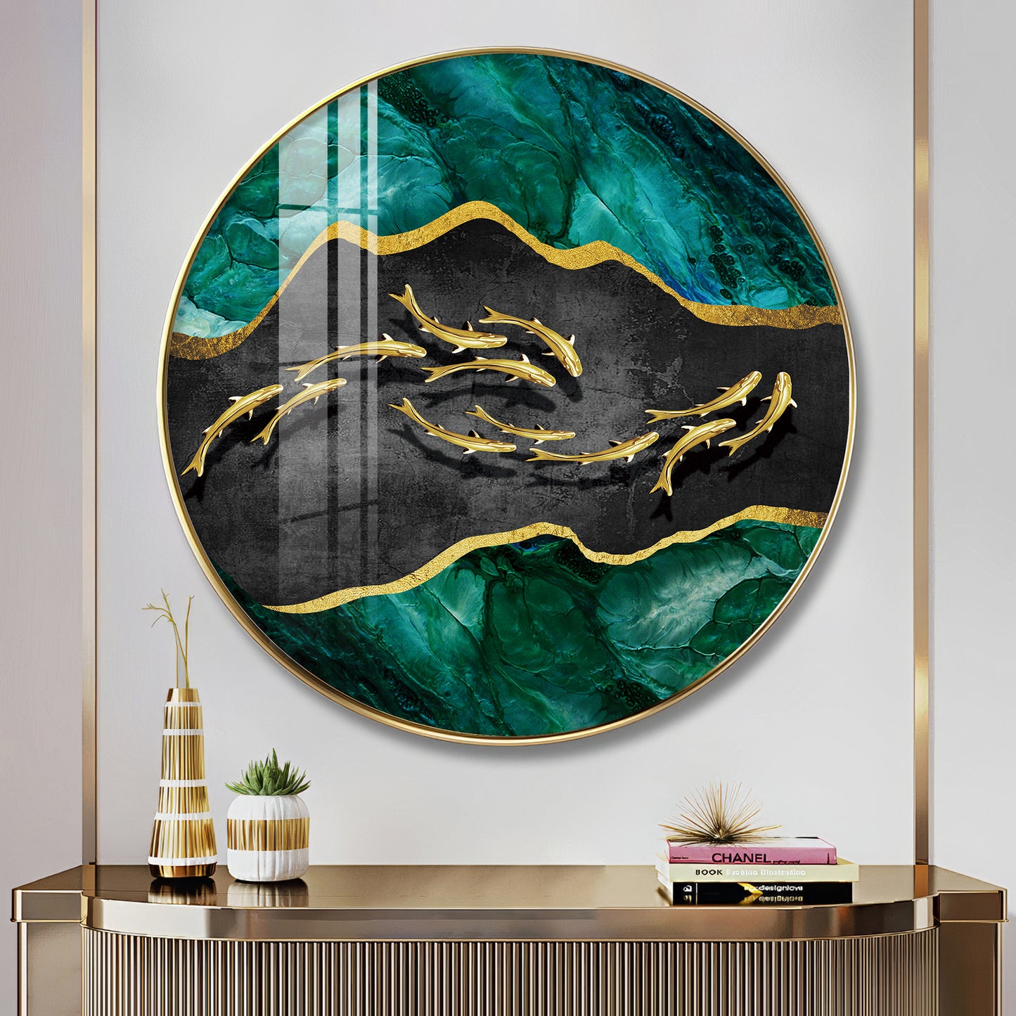 Regal Fish Premium Acrylic Round Wall Art