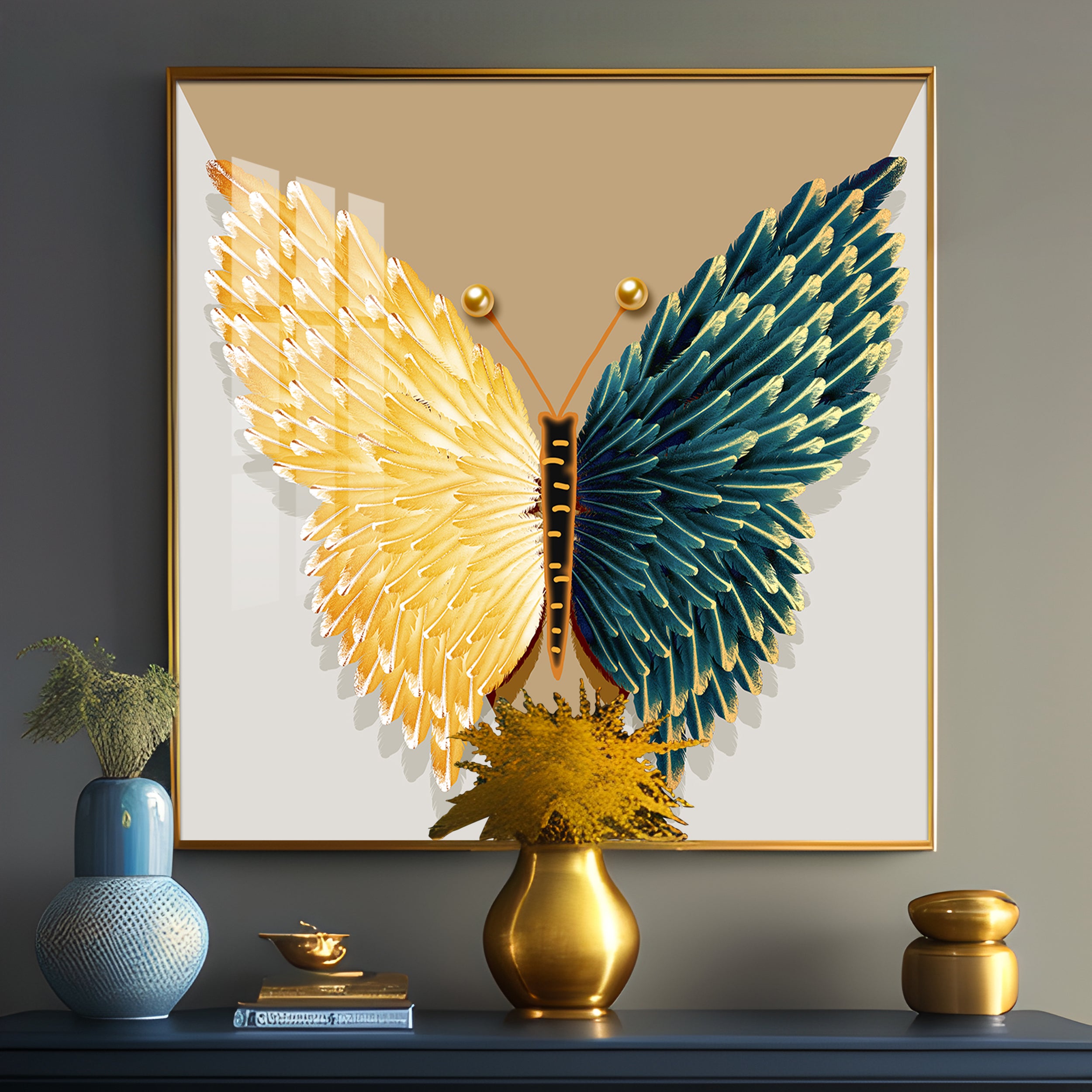 Majestic Monarch Premium Square Wall Art