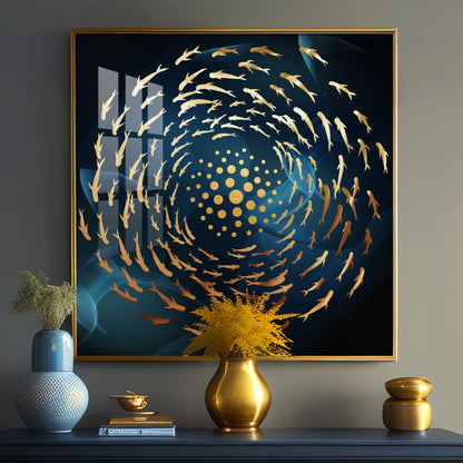 Into The Blue Premium Acrylic Square Wall Art