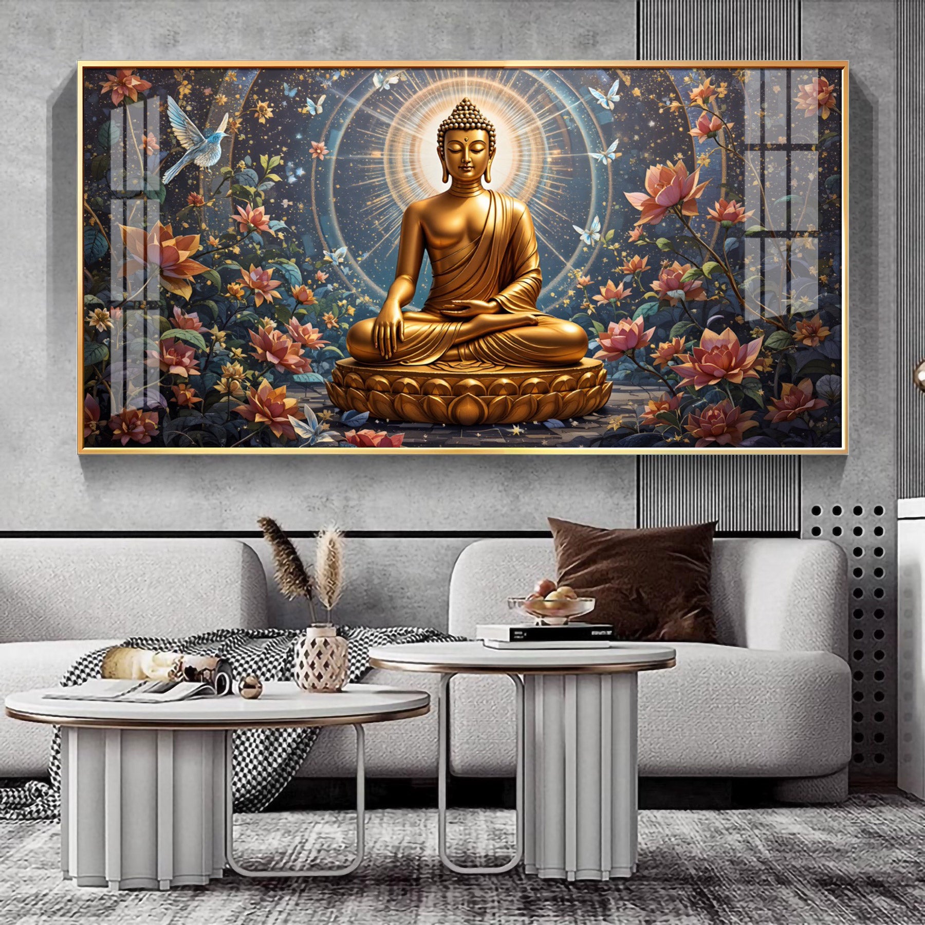 Meditative Masterpiece Premium Acrylic Horizontal Wall Art