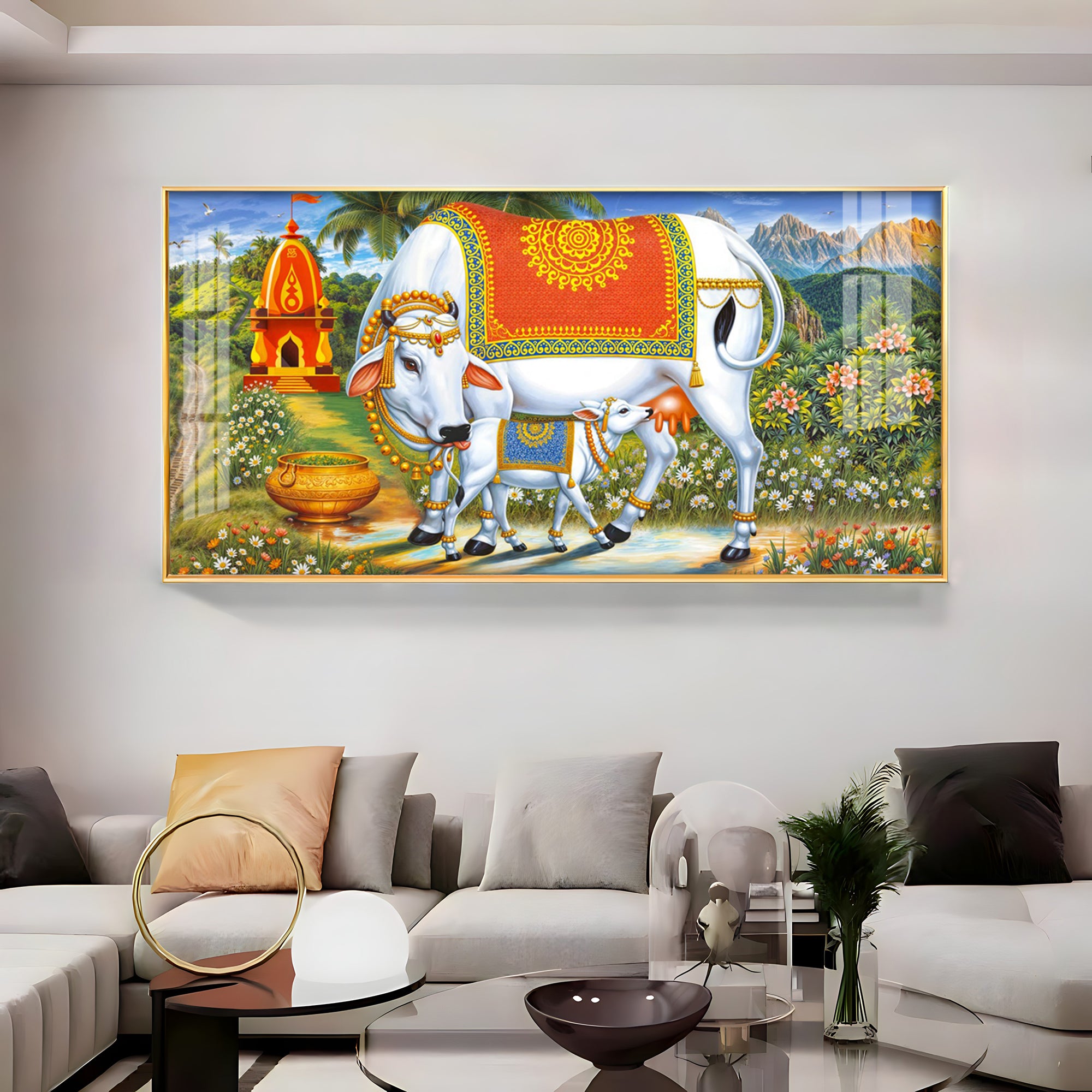 Cow-Calf Companions Premium Acrylic Horizontal Wall Art
