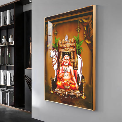Sri Raghavendra Swamy Premium Acrylic Vertical Wall Art